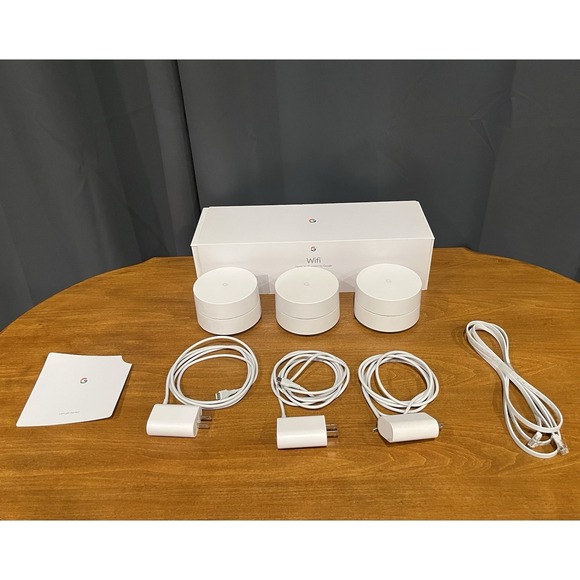 google Other - Google WiFi System Router For Whole Home Coverage AC 1304 (3 PACK) Mesh /w Box.